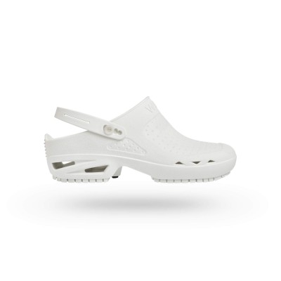 Hospital Clogs Wock Bloc White with Clip