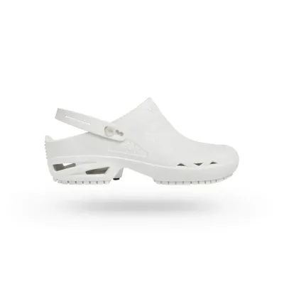 Hospital Clogs Wock Bloc White with Clip