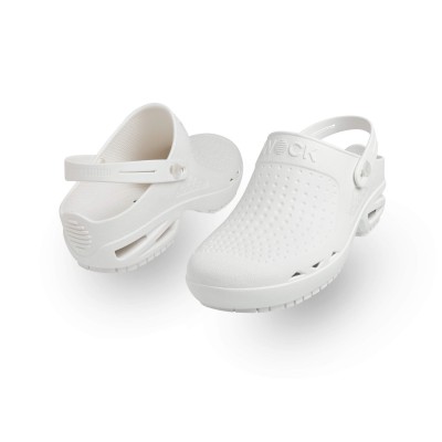 Hospital Clogs Wock Bloc White with Clip