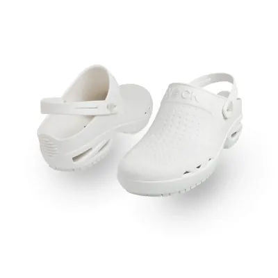 Zuecos Sanitarios Wock Bloc Blanco con Tira