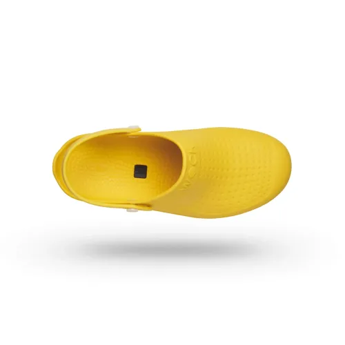Hospital Clogs Wock Bloc Yellow with Clip