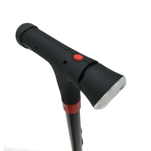 Canne réglable avec lampe torche