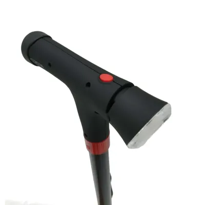 Canne réglable avec lampe torche