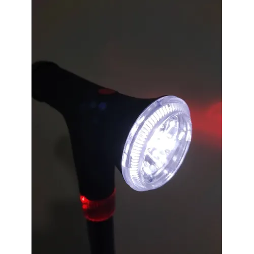 Canne réglable avec lampe torche
