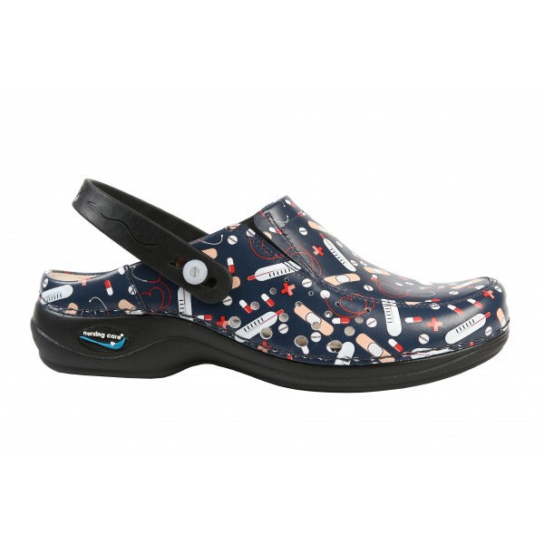 Wash'Go Berlin Health Blue with Clip Working Clogs