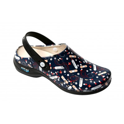 Wash'Go Berlin Health Blue with Clip Clogs