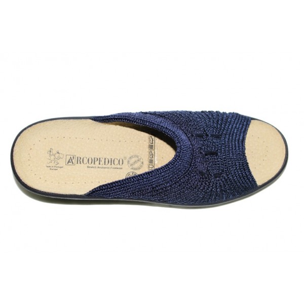 Arcopedico Splash Blue Slipper for Women