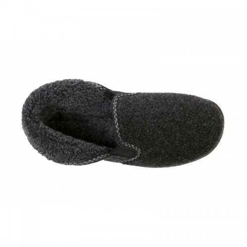 Warm Slippers in Wool Freixo Grey