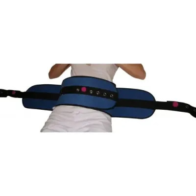 Ceinture de sécurité abdominale pour les alités avec aimant