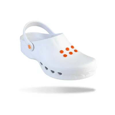 Zuecos de Trabajo Wock Nube Blanco | Tienda de Ortopedia