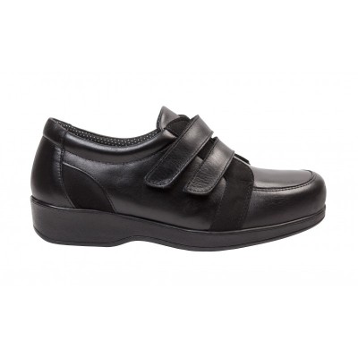 Luisa Black Diabetic Shoe