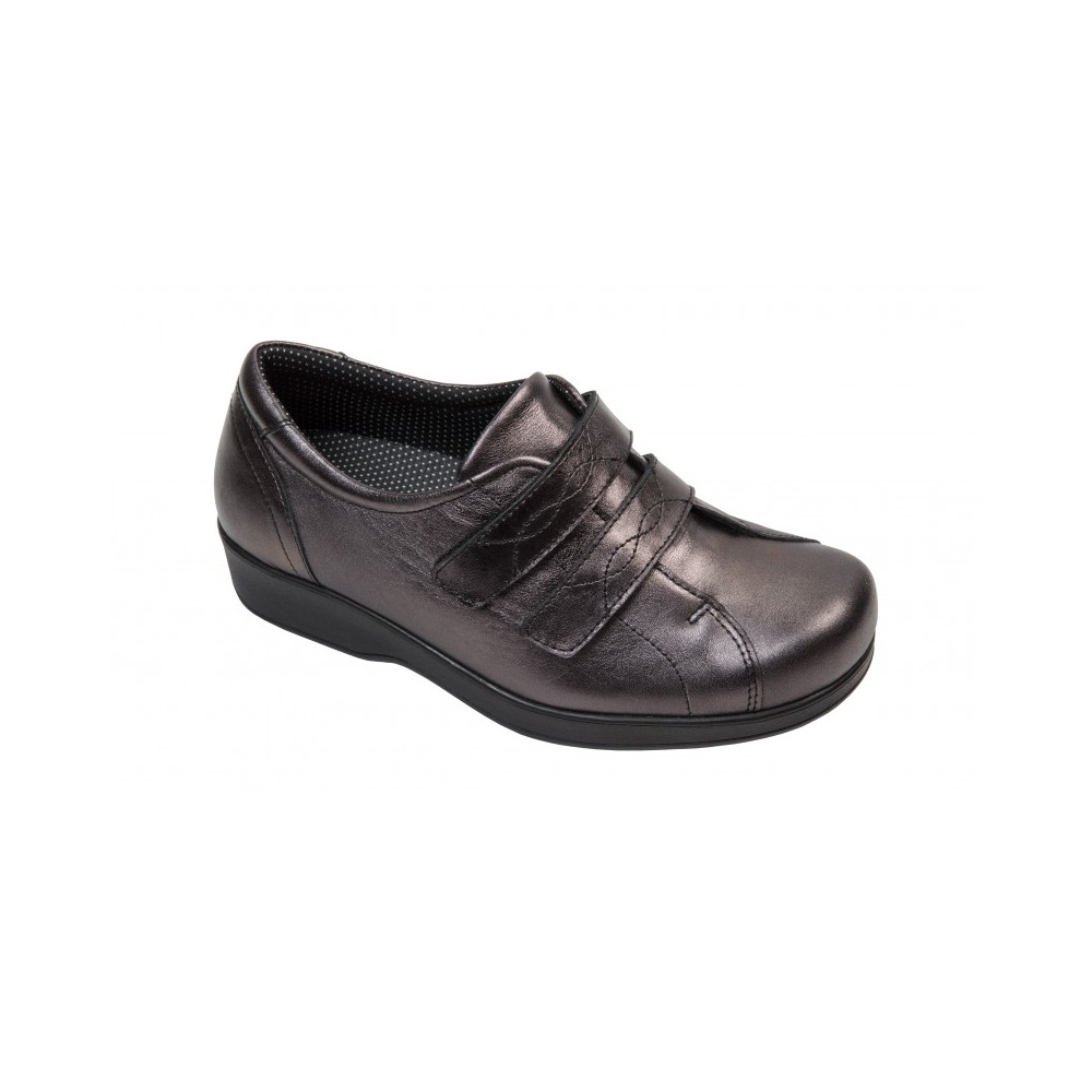 Zapato Diabetico Mujer Patricia Plomo