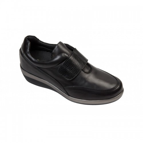 Ana black diabetic shoe