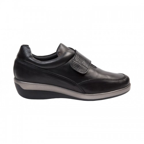 Ana black diabetic shoe