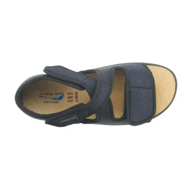 Sandale textile confortable bleu Caramulo