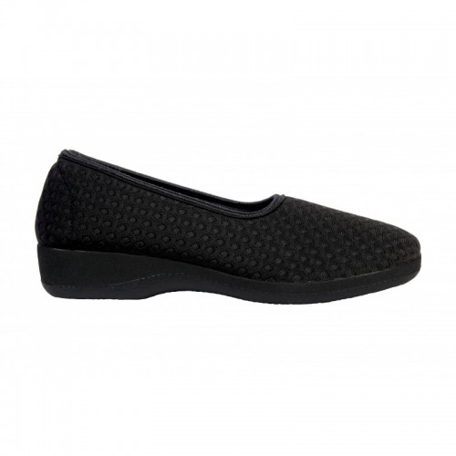 Optimum Pistacio Lycra Black Comfortable Shoes