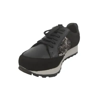 Santorini Black Diabetic Shoe