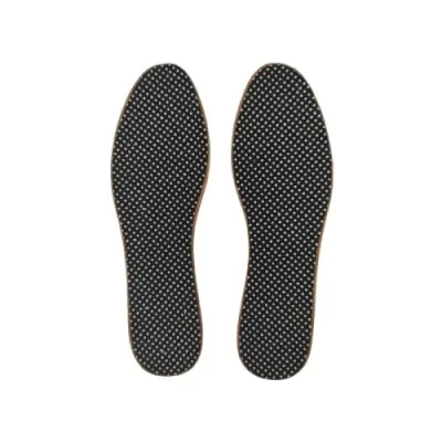 Semelle orthopédique en cuir et charbon actif