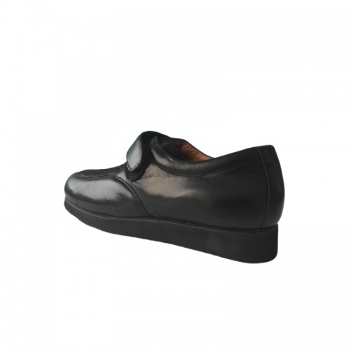 Zapato Confort Velcro Unisex Negro