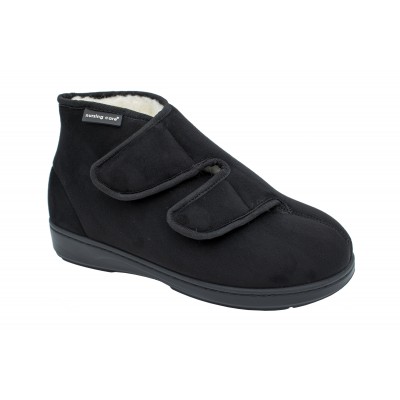 Bota Pantufa Camurça Eucalipto Preto