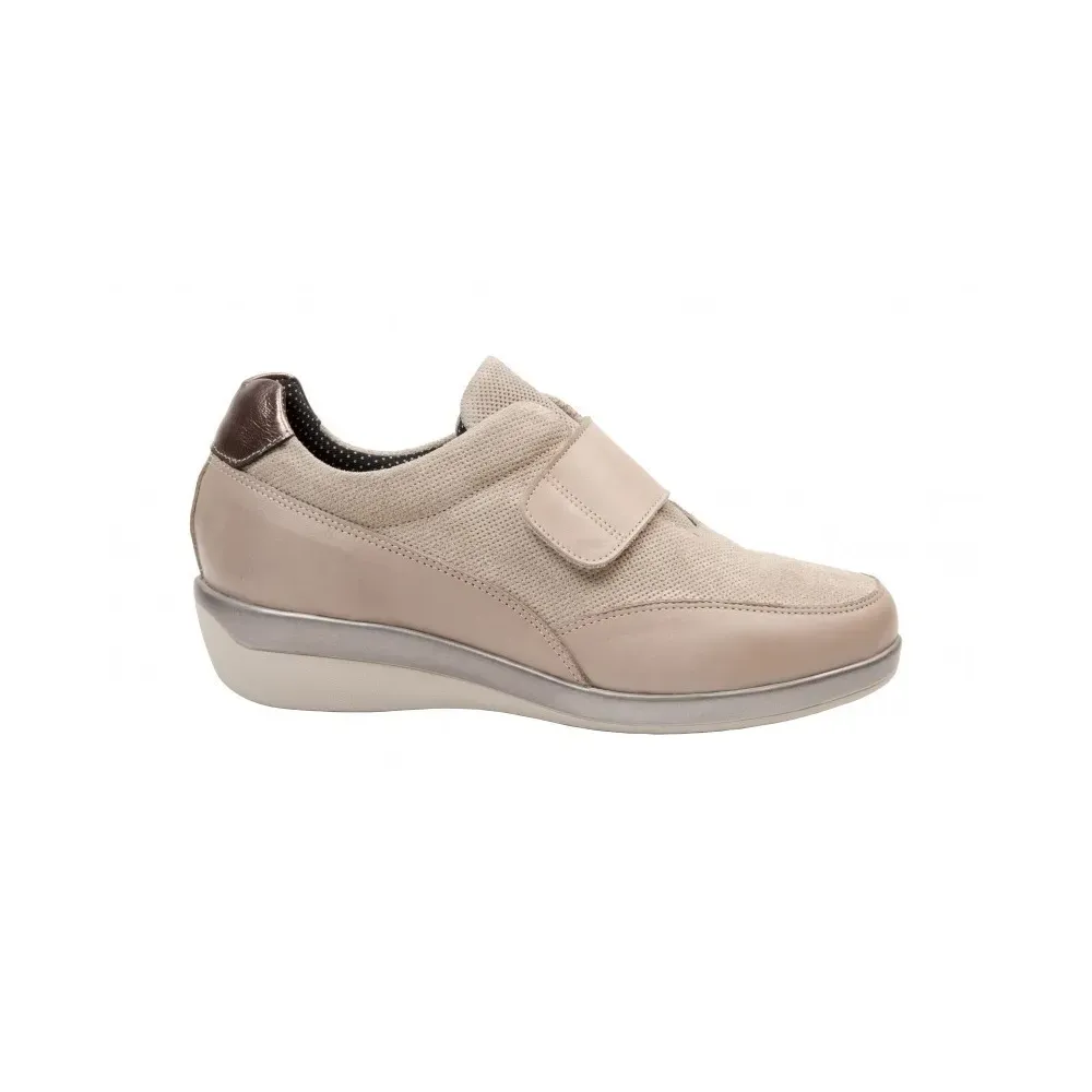 Chaussure pour pieds diabétiques Ana Taupe | Loja Ortopédica Ventes n°1