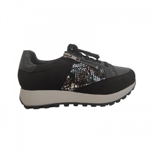 Santorini Black Diabetic Shoe