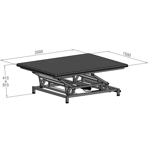 Table neurologique Bobath JMS noire