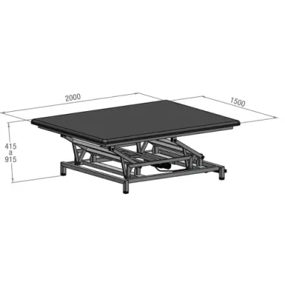 Table neurologique Bobath JMS noire