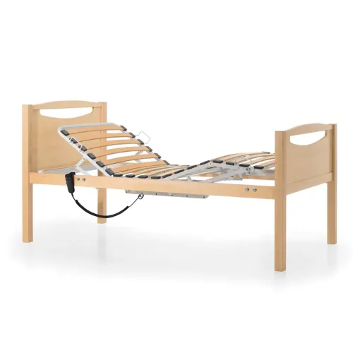 Lit articulé électrique en bois