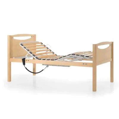 Lit articulé électrique en bois